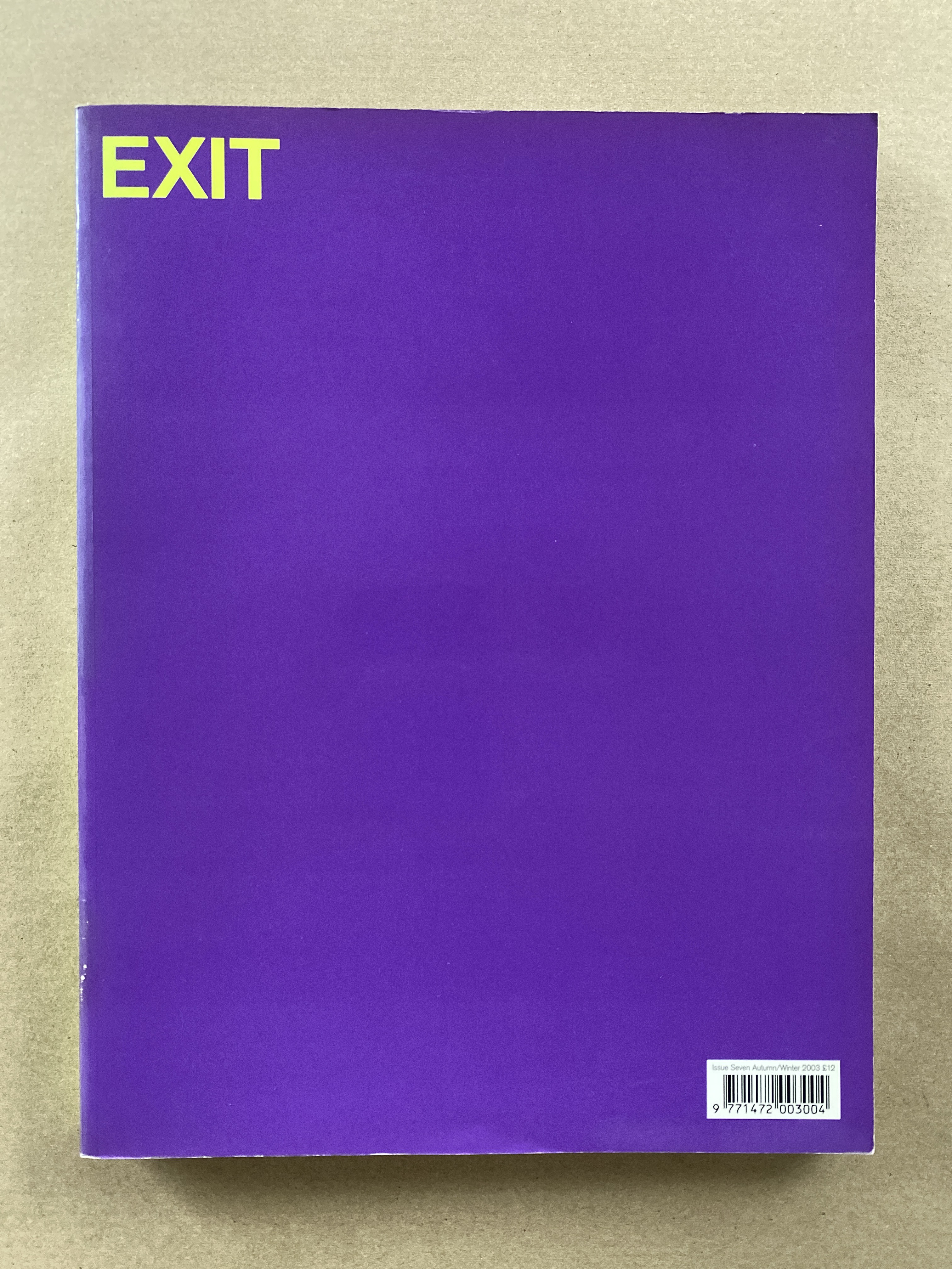 Exit Magazine, Issue #2, 3, 7, 8, 9, 34 / 2001 -> 2008 | Choose issue from list - Bild 8 von 18